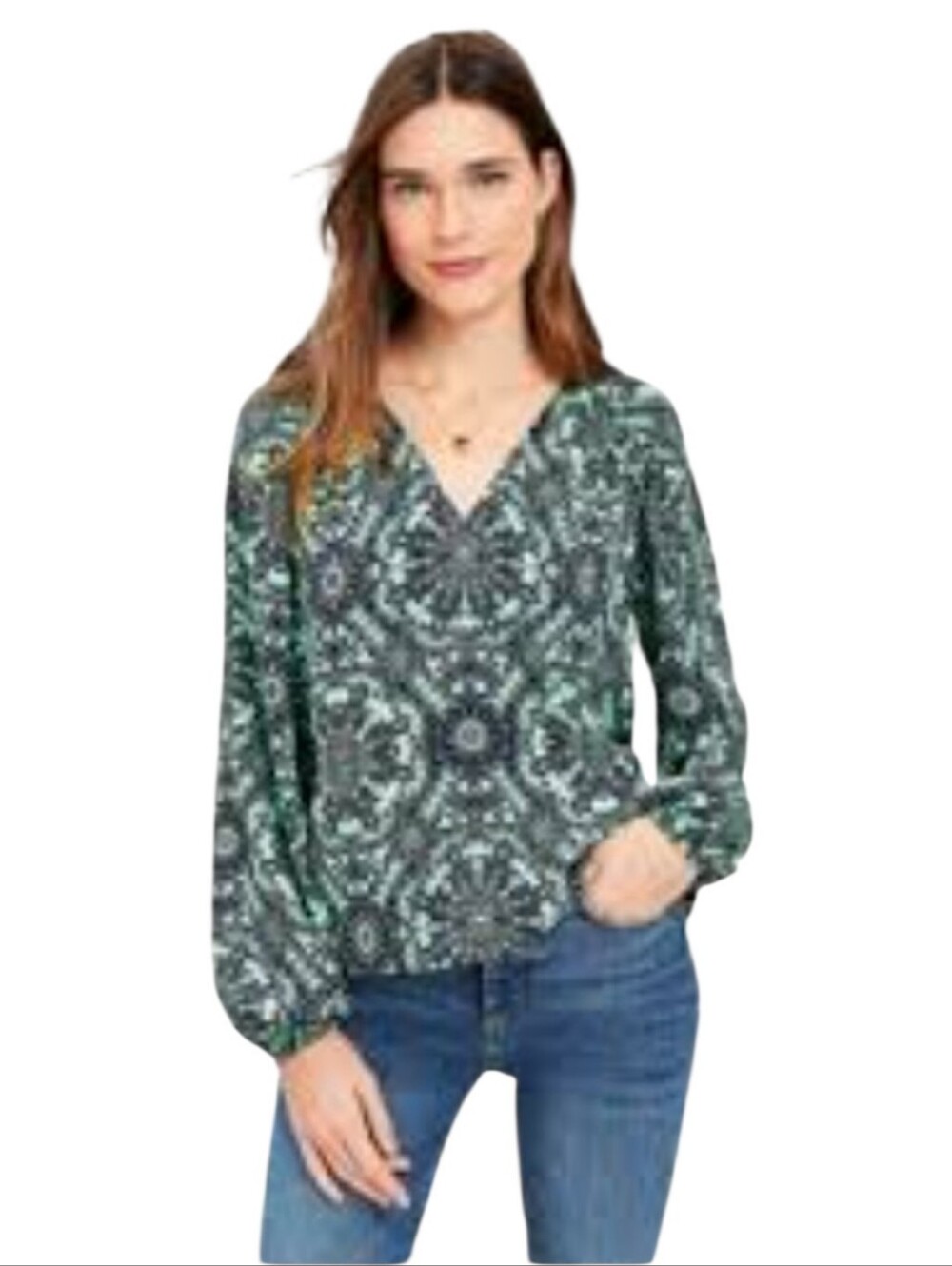 Women's Loft Long Sleeve Top Sz Petite Large